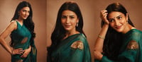 Shruti Haasan Stuns in Emerald Elegance—Grace Has Never Looked This Glamorous!